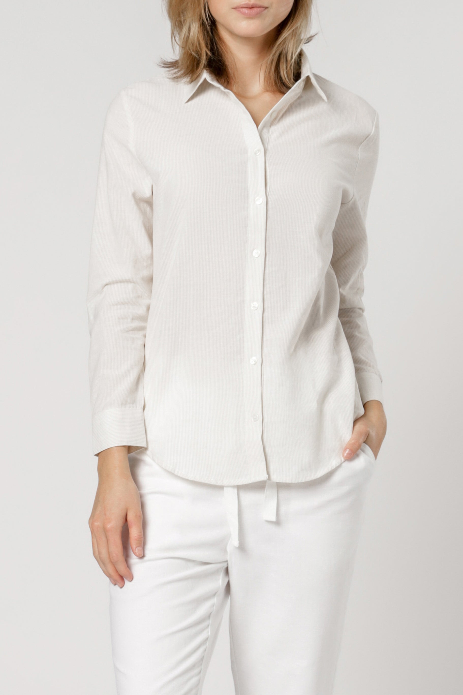 Nude Lucy Nude Classic Shirt Cream Stripe Shirt 
