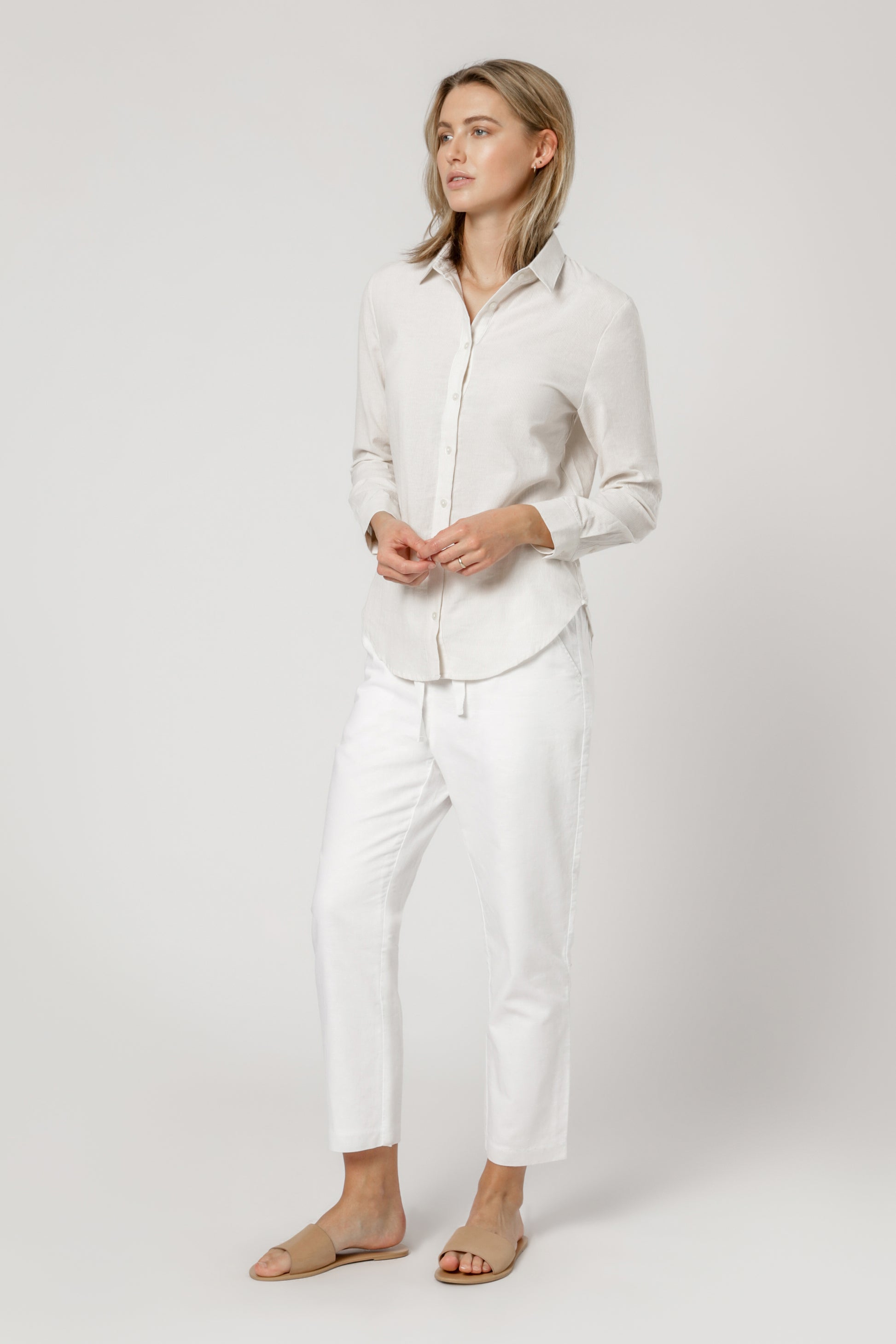 Nude Lucy Nude Classic Shirt Cream Stripe Shirt 