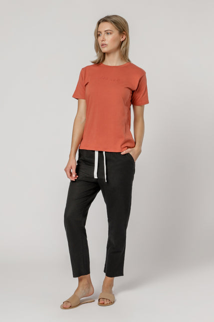 NUDE LUCY SLOGAN TEE-Auburn