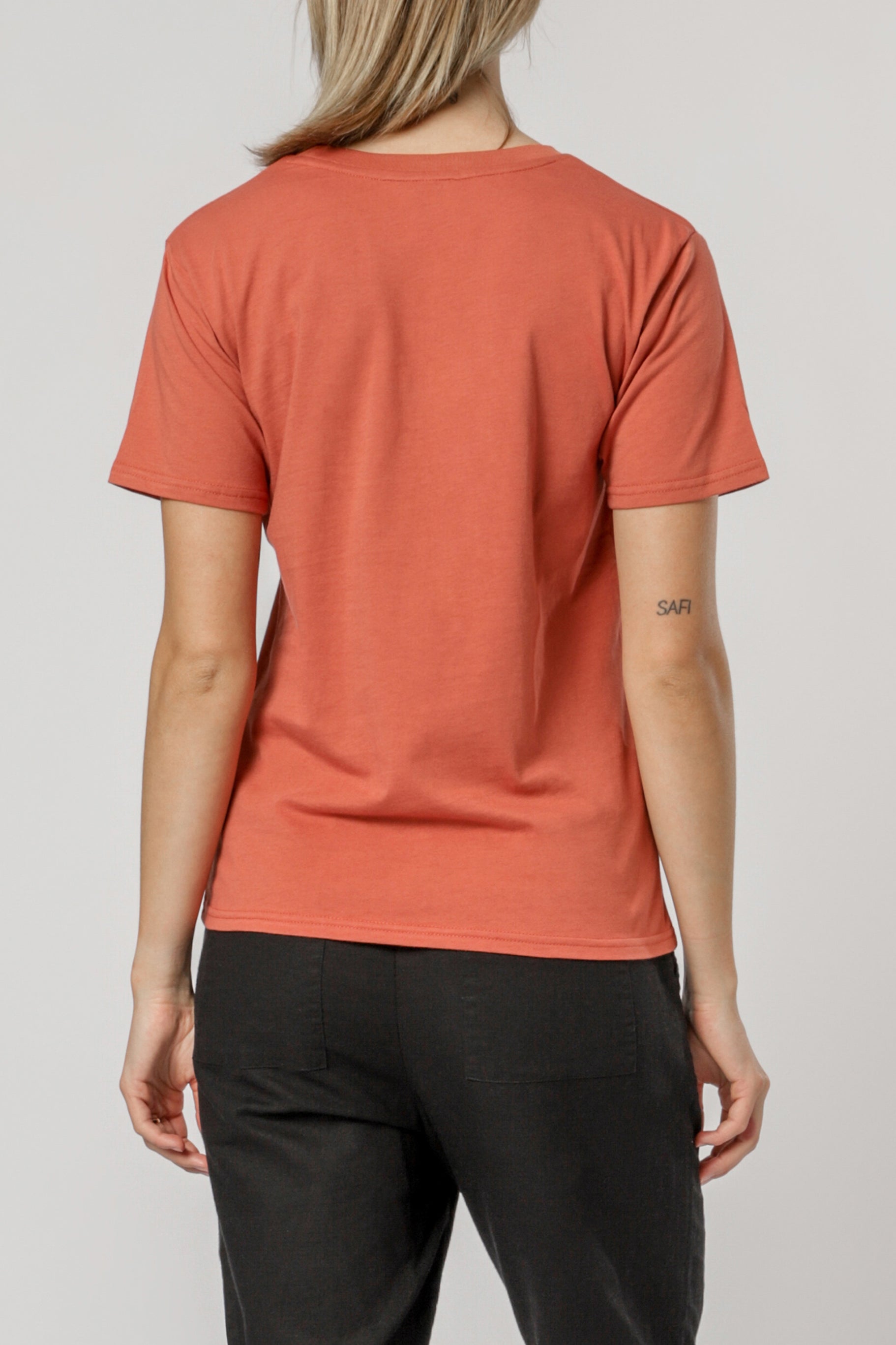 Nude Lucy Nude Lucy slogan tee auburn t shirt