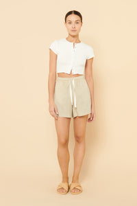 Nude Lucy Nude Classic Short in a Light Beige Oat