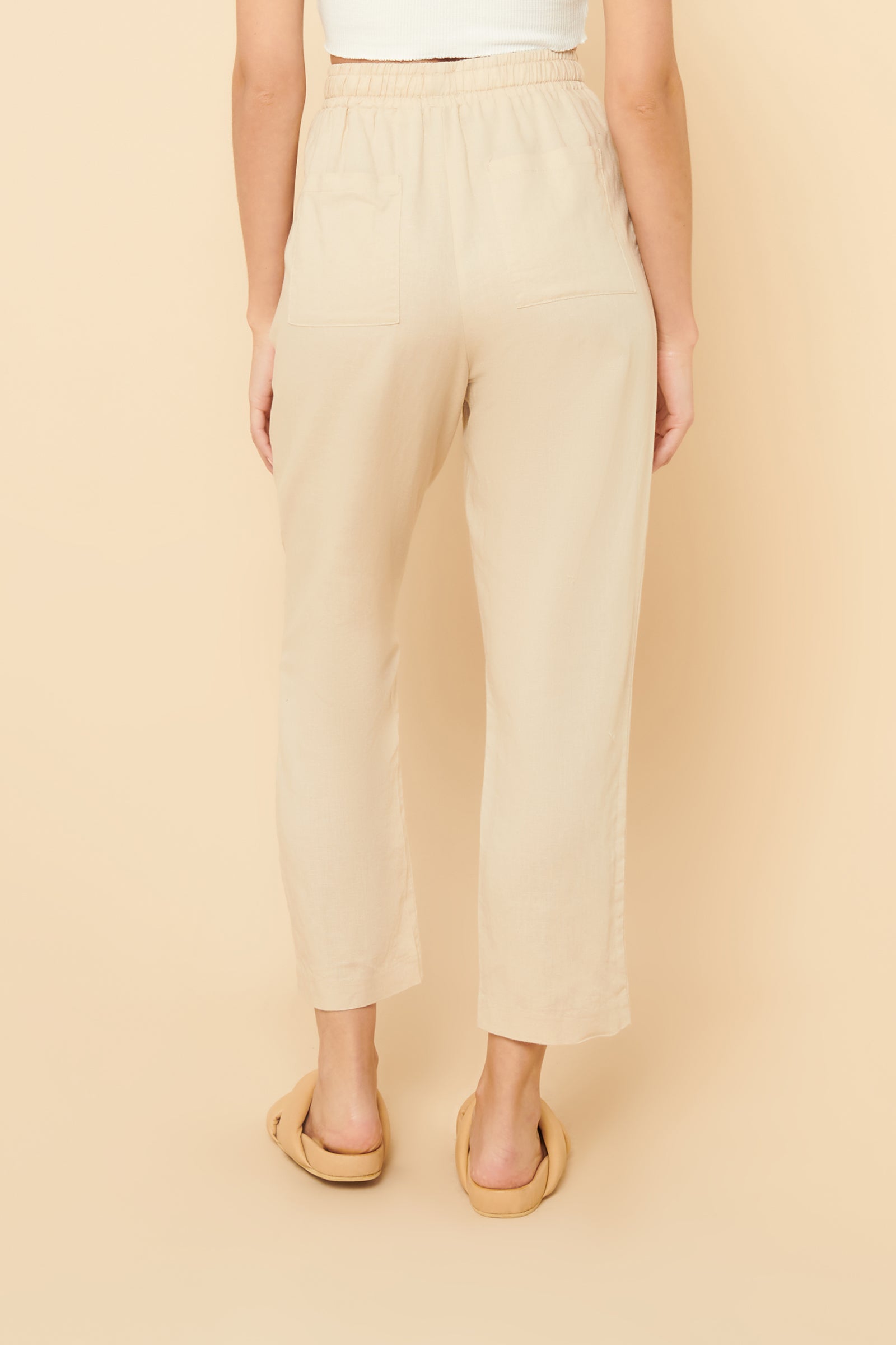 Nude Lucy Nude Classic Pant In a Yellow Sand Colour