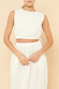 Nude Lucy Brea Linen Top in White