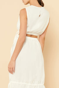 Nude Lucy Brea Linen Top in White