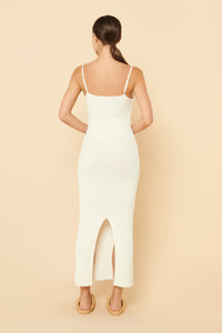 Nude Lucy Xin Knit Midi Dress in White
