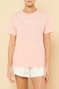 Nude Lucy Nude Organic Heritage Tee Mineral in Pink