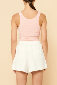 Nude Lucy Maya Organic Rib Tank Mineral in Pink