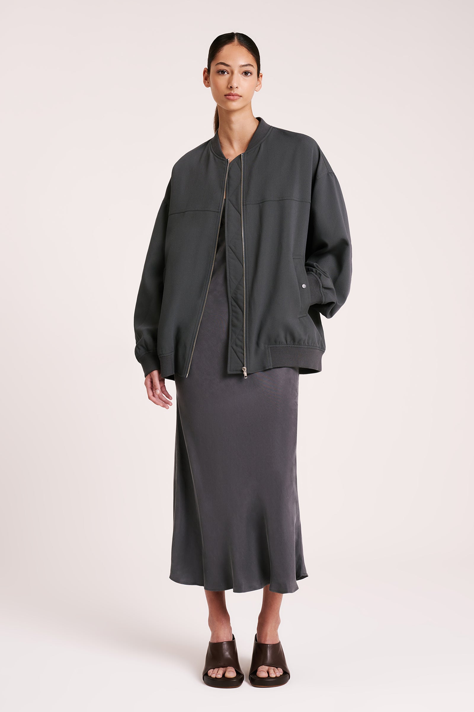Sloane Bomber Jacket Fog 
