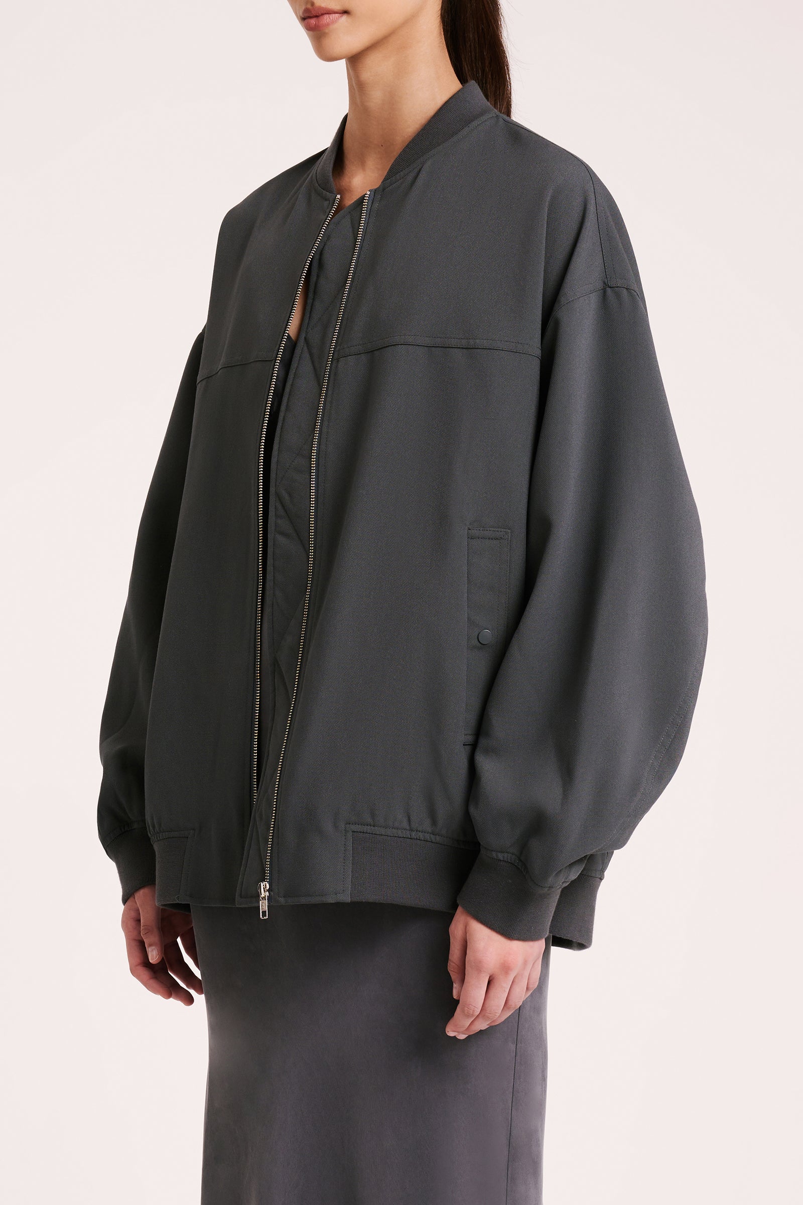 Sloane Bomber Jacket Fog 