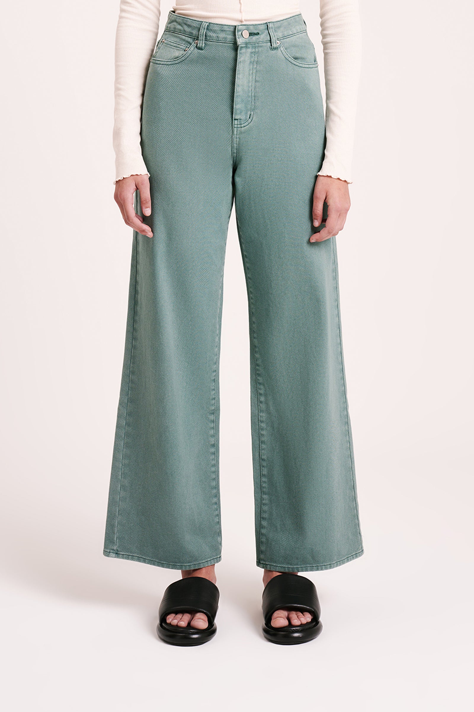 Otis Wide Leg Jean Teal 