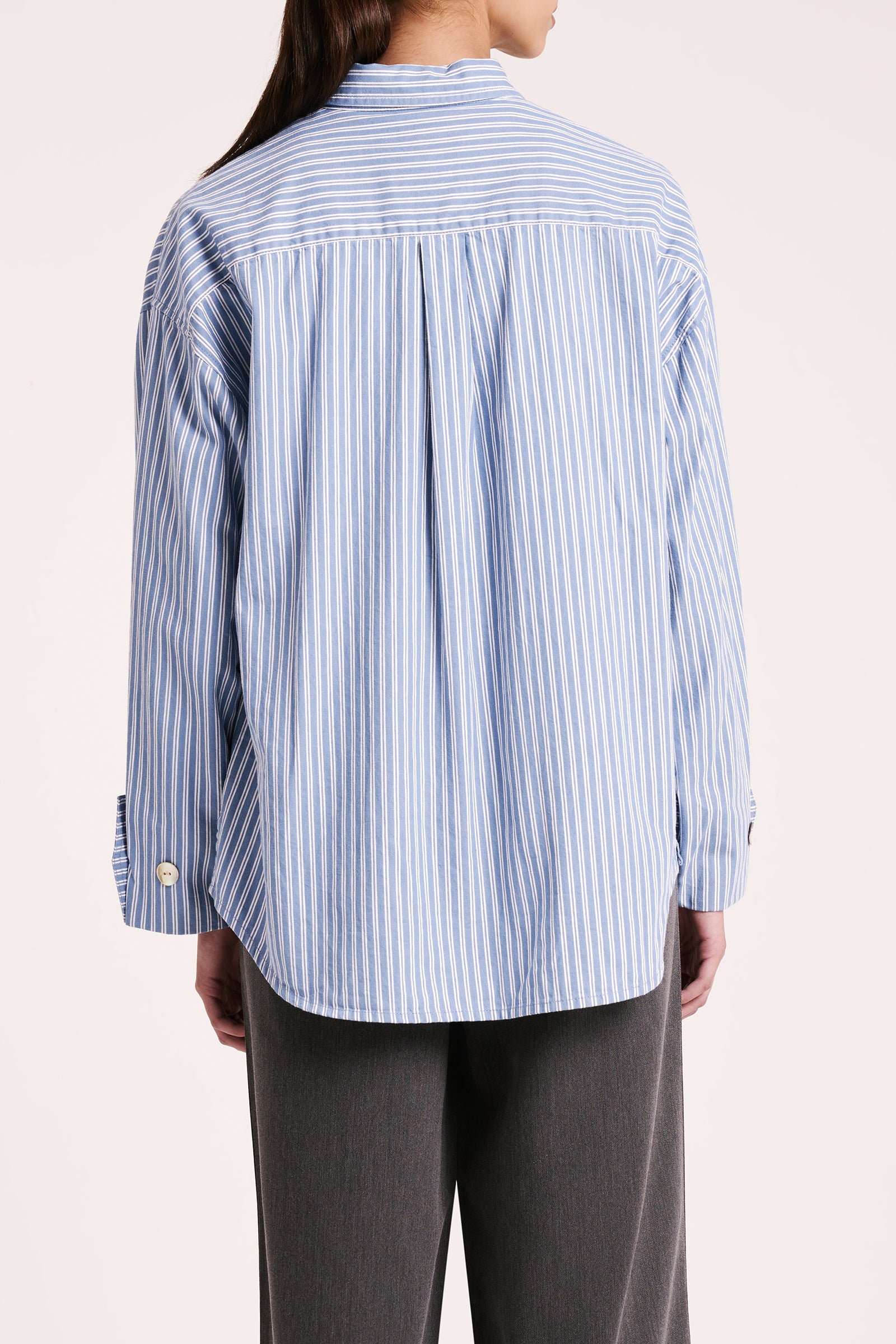 Sora Stripe Shirt Blue Stripe 