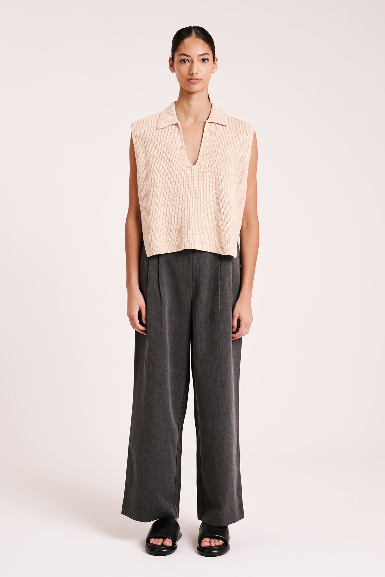 Enes Knit Vest Cloud 