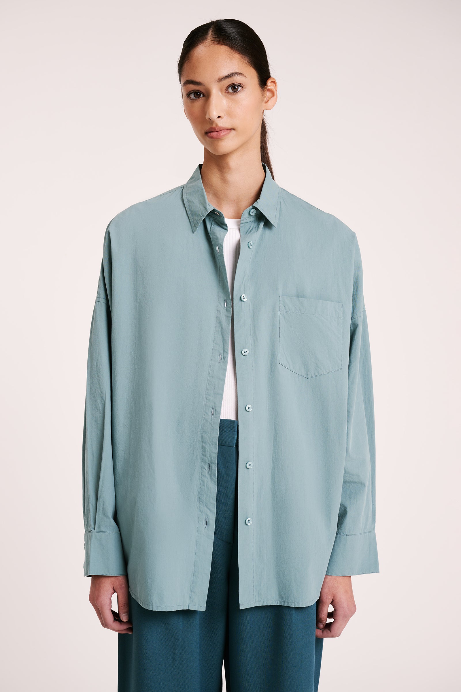Cruz Poplin Shirt Mirage 