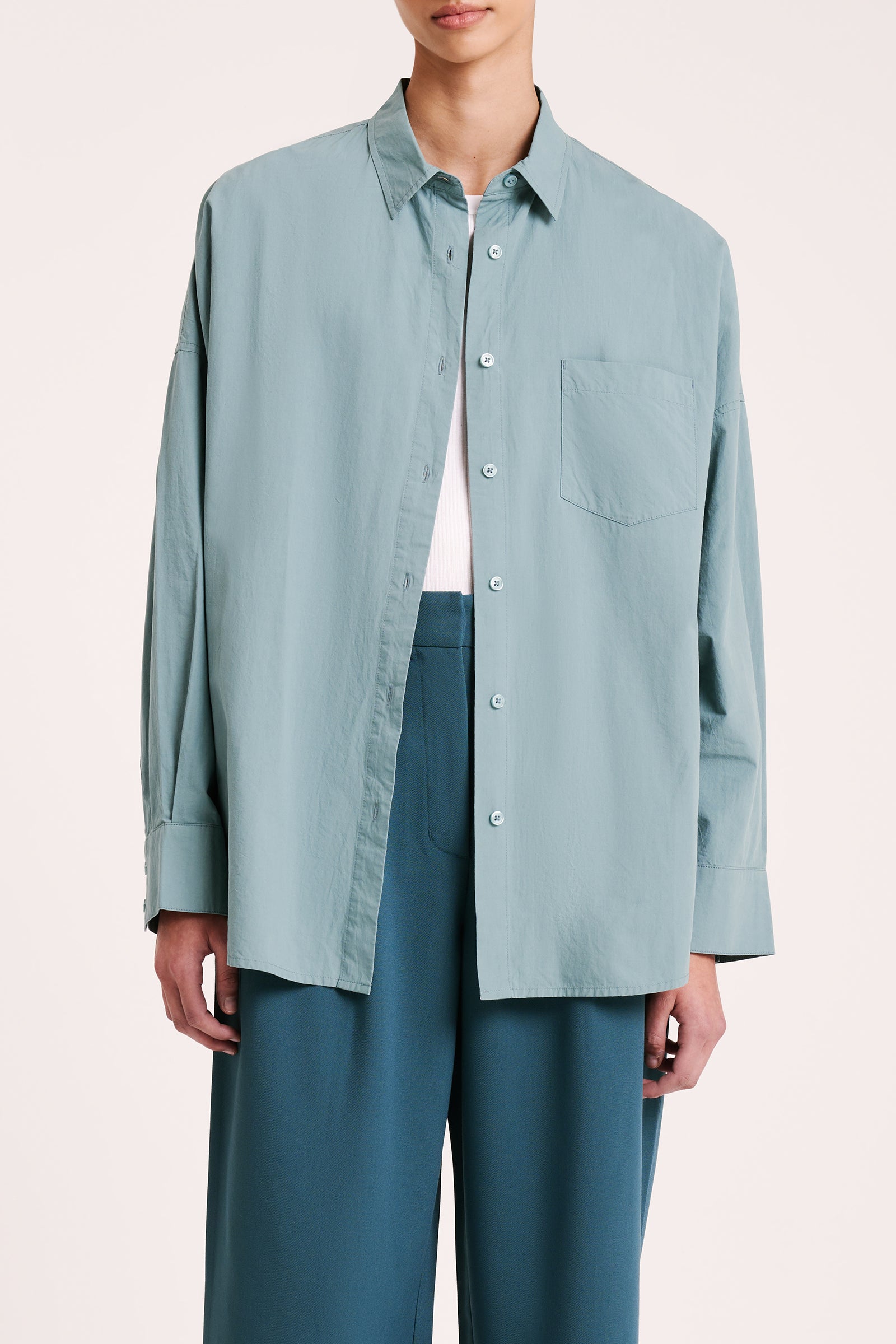 Cruz Poplin Shirt Mirage 
