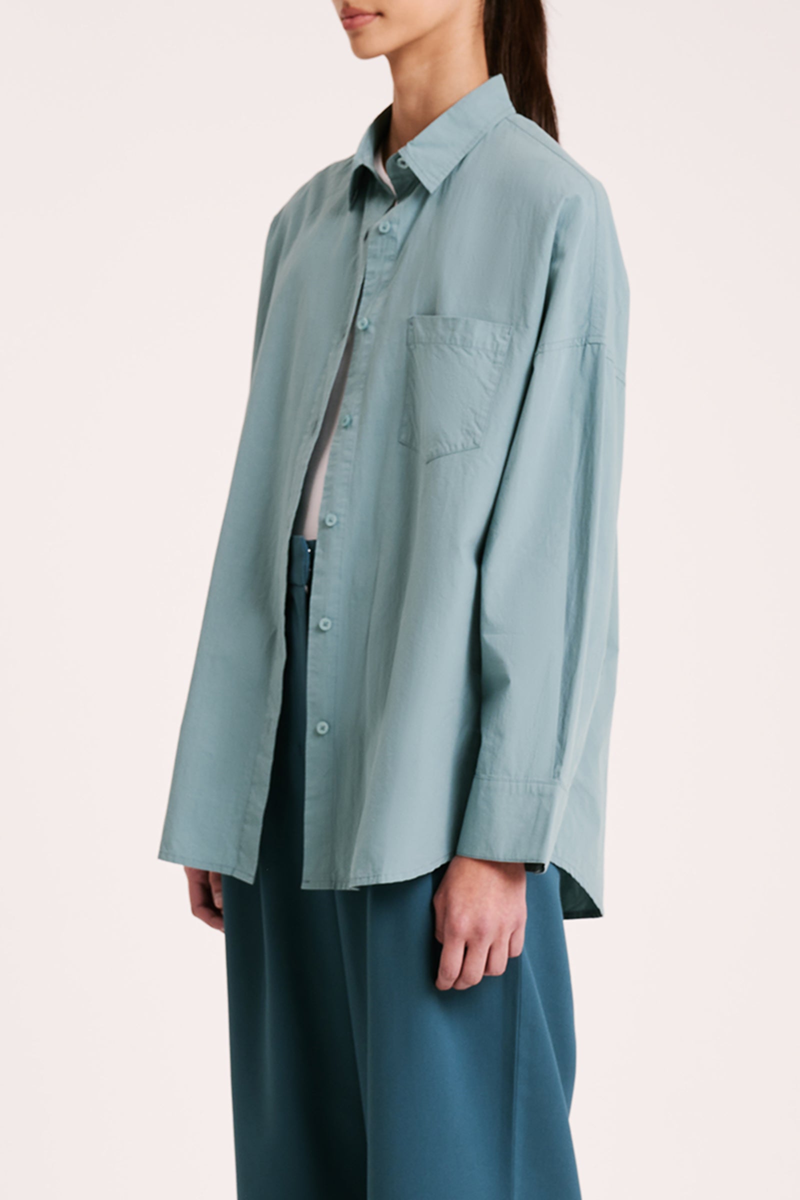 Cruz Poplin Shirt Mirage 
