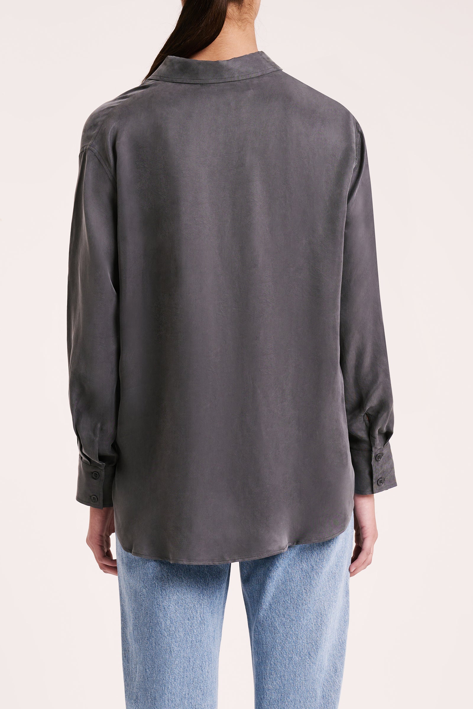 Rika Cupro Shirt Slate 