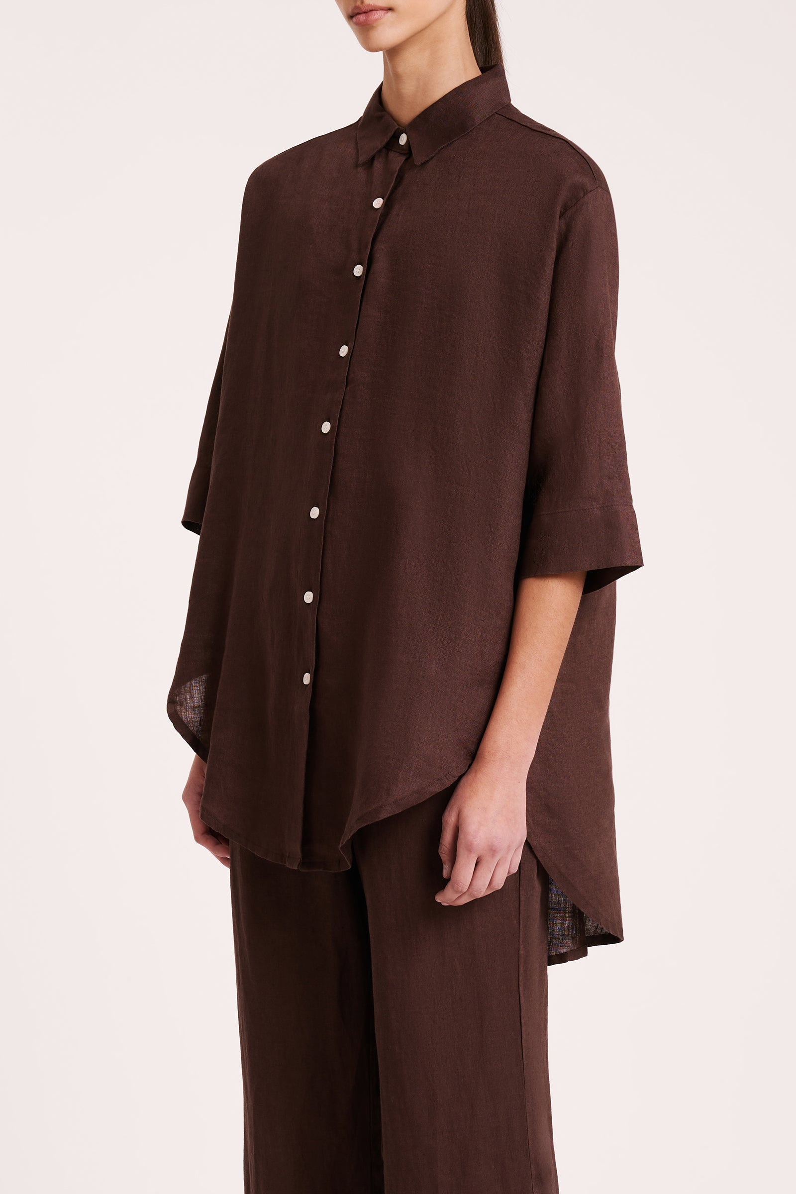 Lounge Linen Longline Shirt Chico 