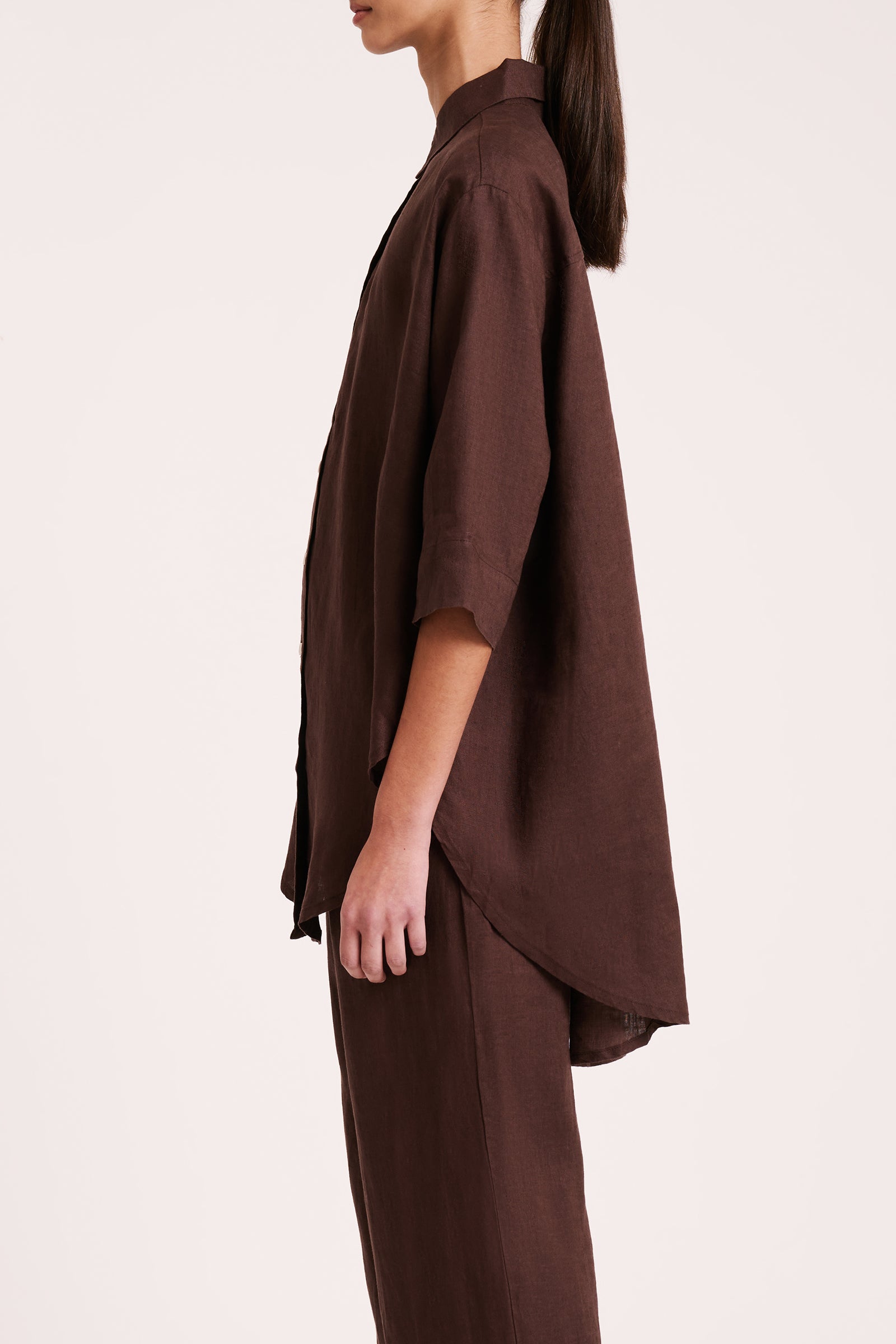 Lounge Linen Longline Shirt Chico 