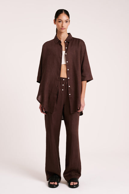 LOUNGE LINEN PANT-Chico