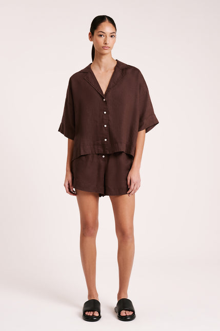LOUNGE LINEN SHORT-Chico