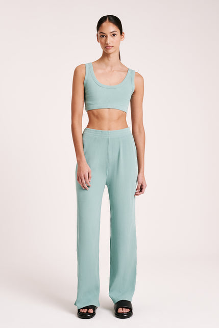 LOUNGE RIB CROP-Tidal Blue