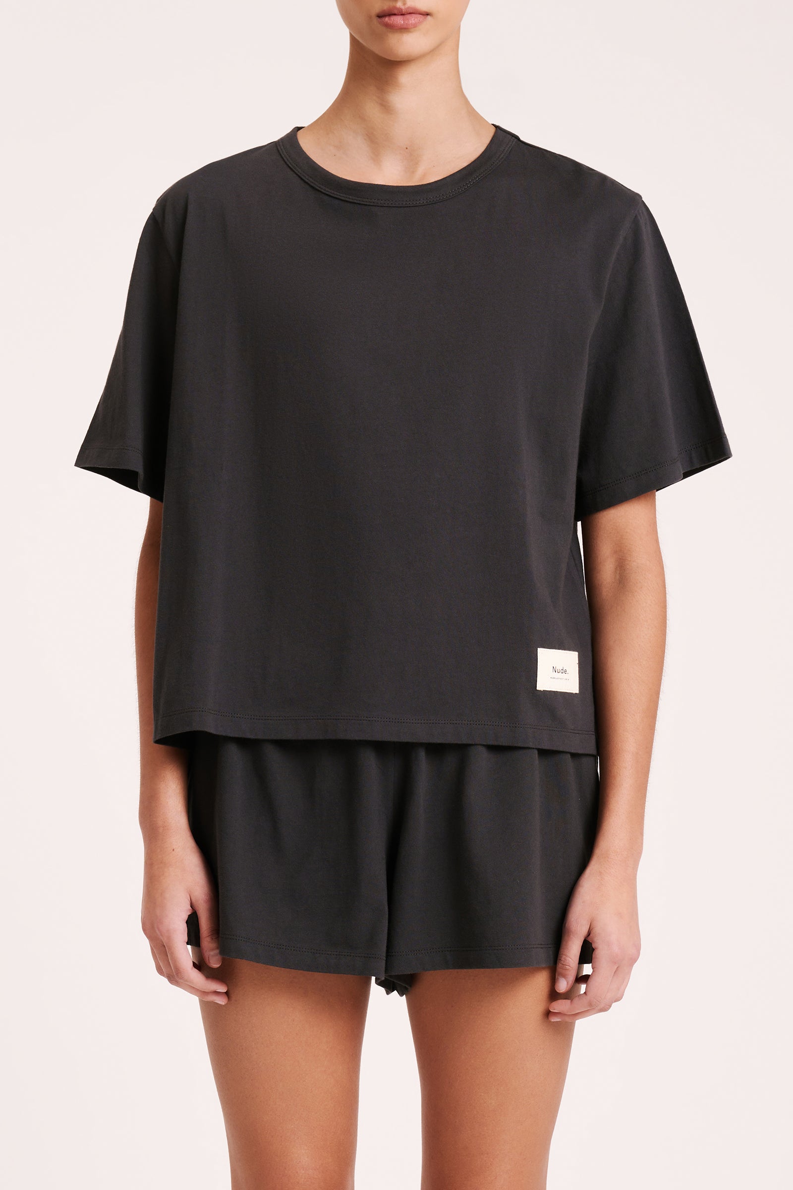 Lounge Jersey Tee Coal 