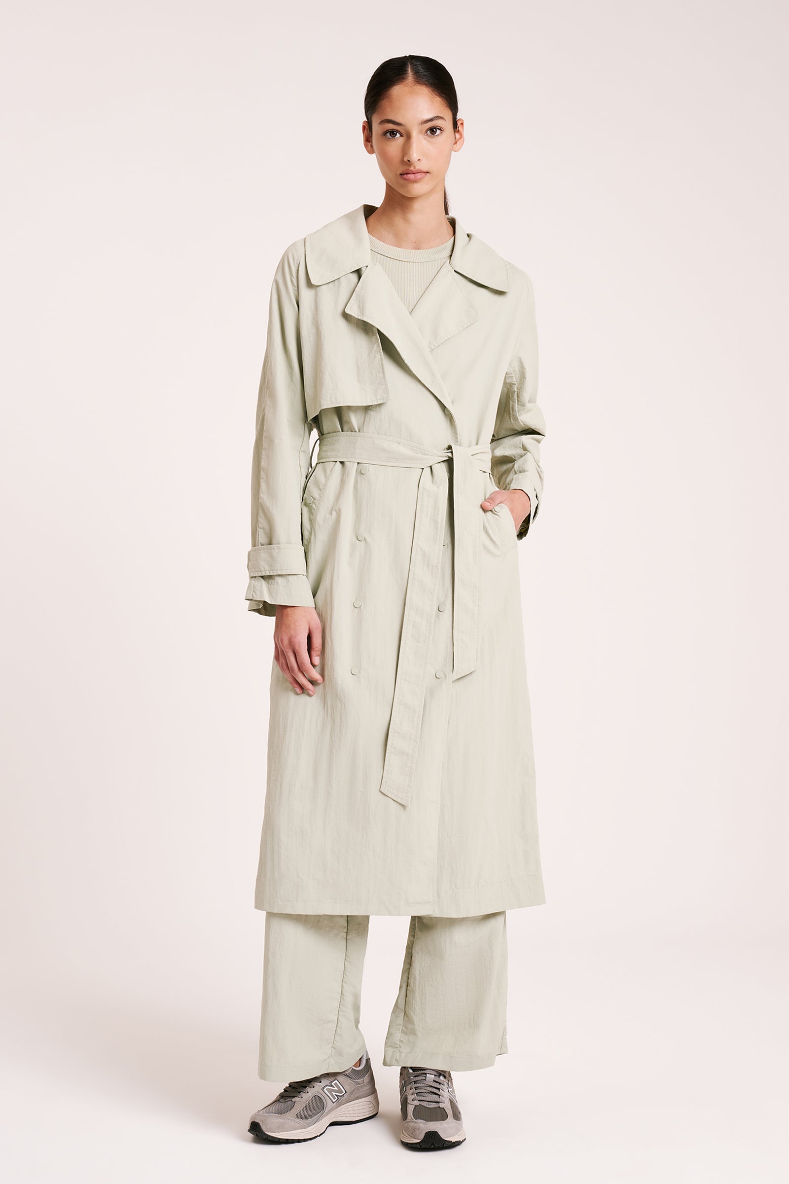 Senega Trench Coat Pistachio 