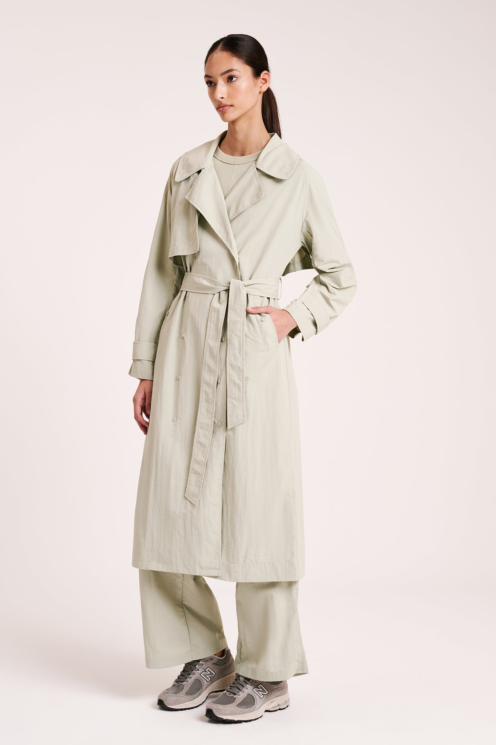 Senega Trench Coat Pistachio 