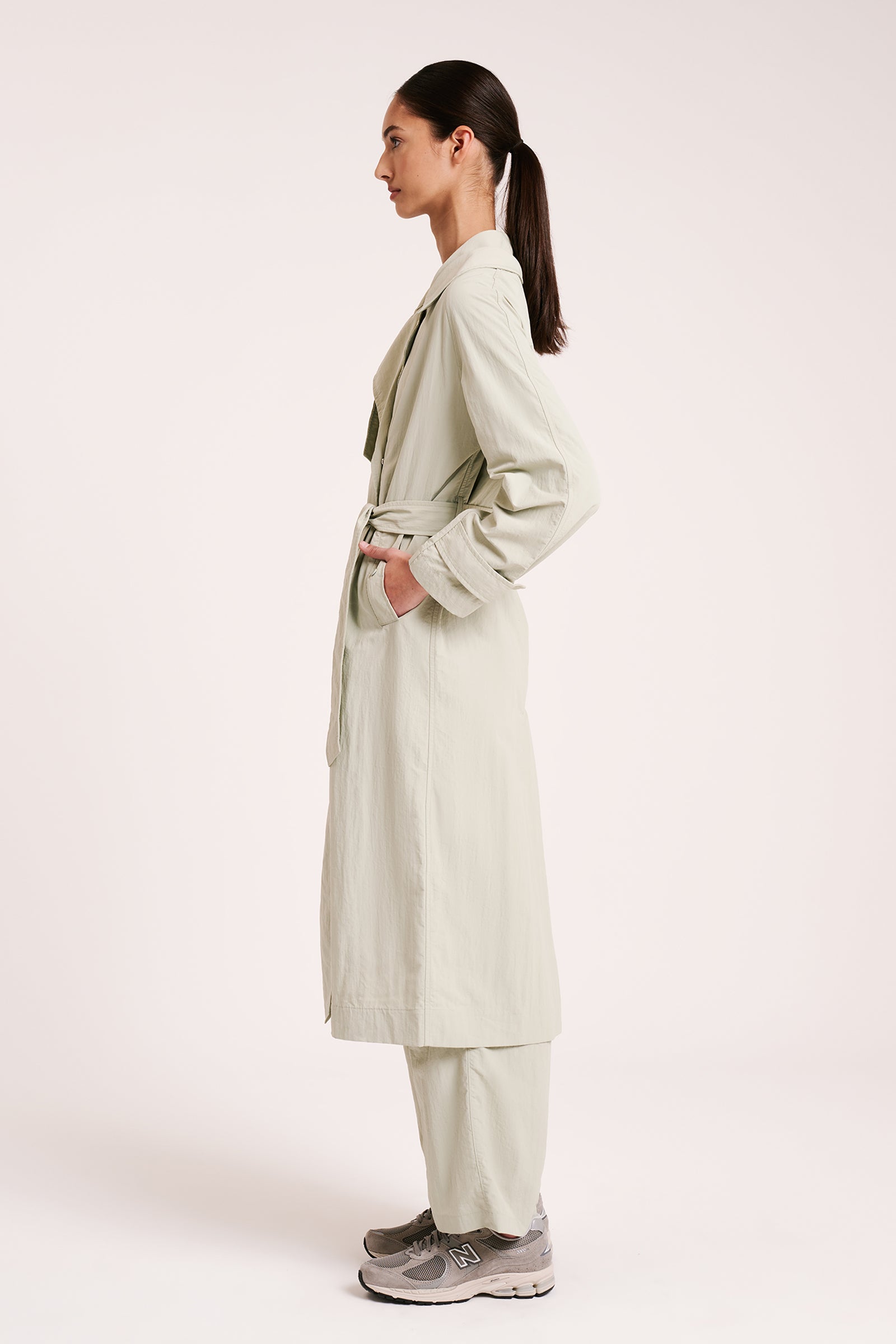 Senega Trench Coat Pistachio 