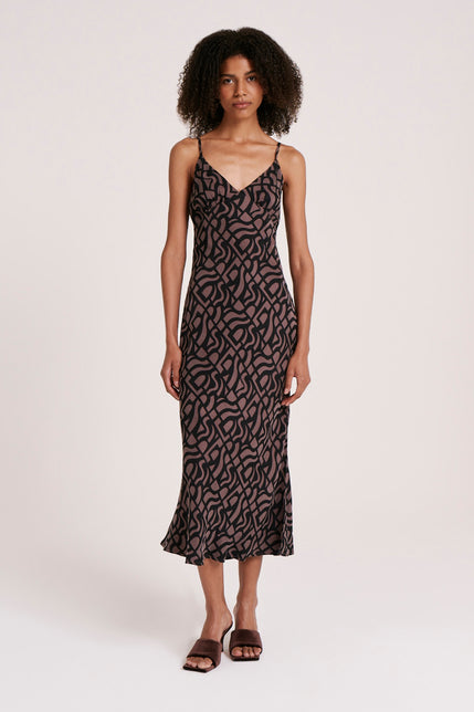 YVES CUPRO SLIP DRESS-Goya