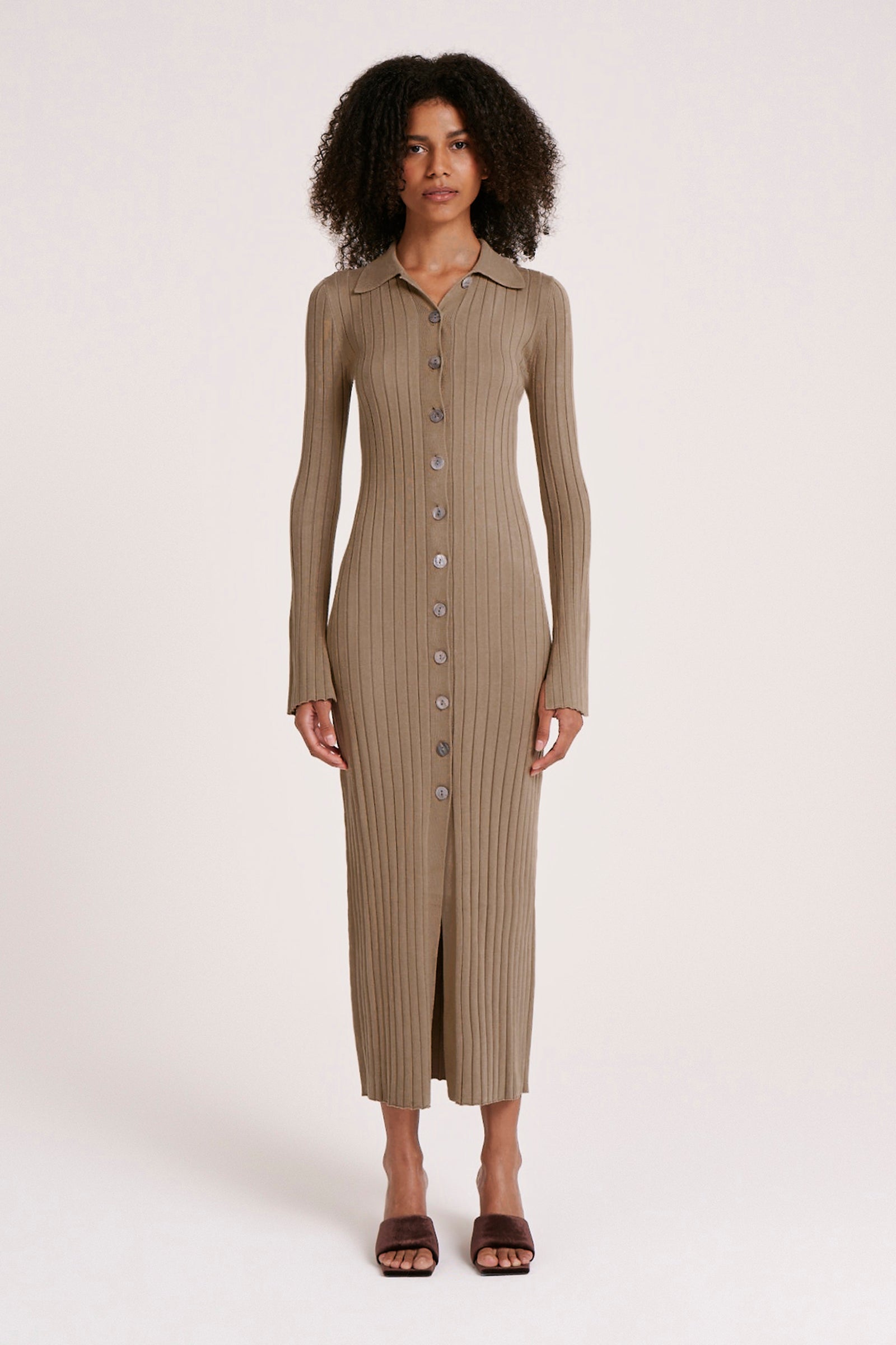 Noemi Knit Dress Fog 