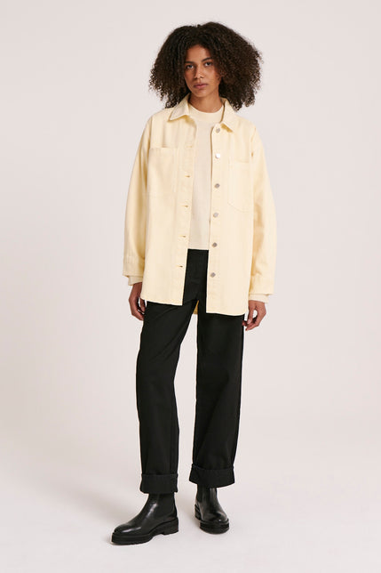 NOA DENIM JACKET-Custard
