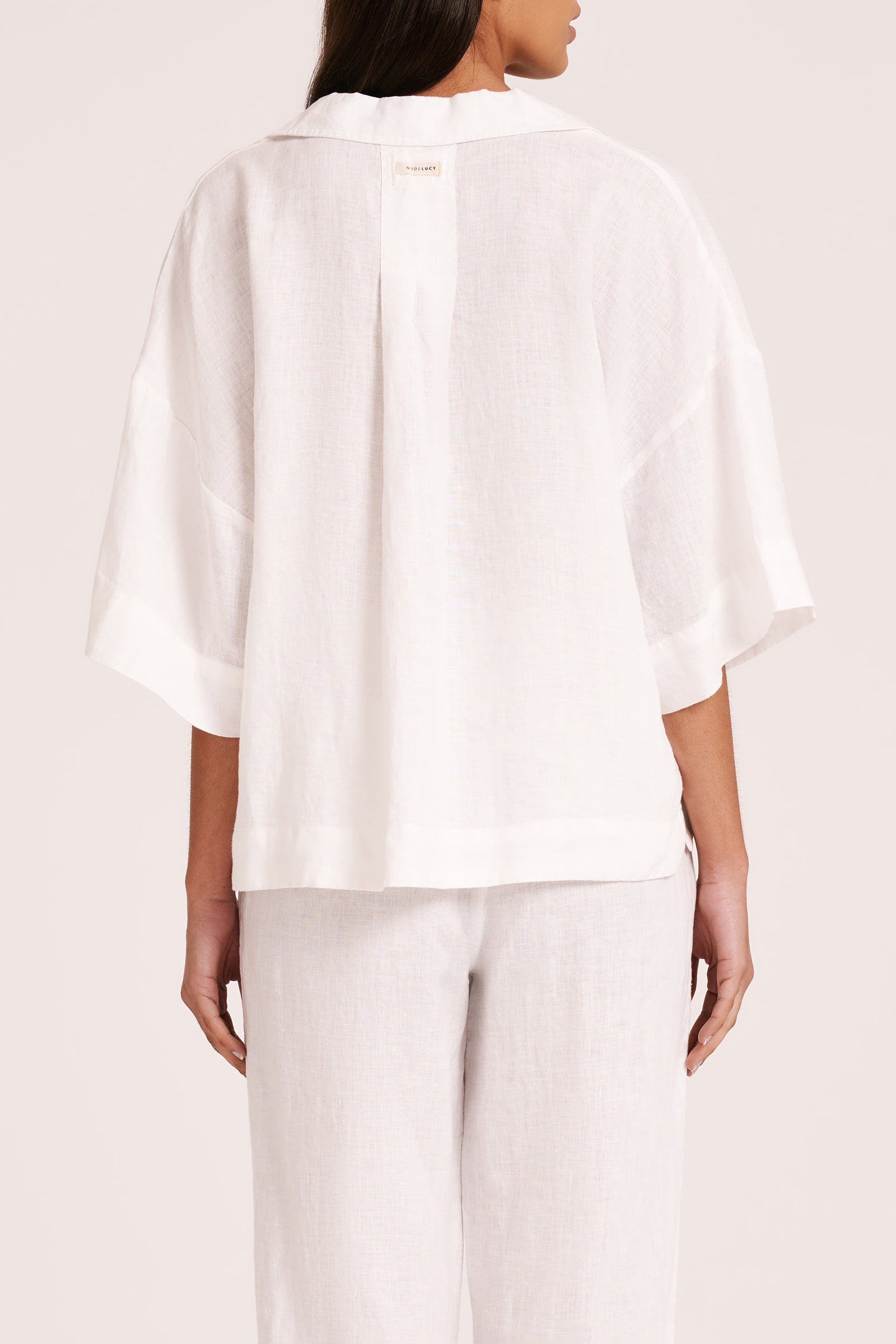 Lounge Linen Shirt White 