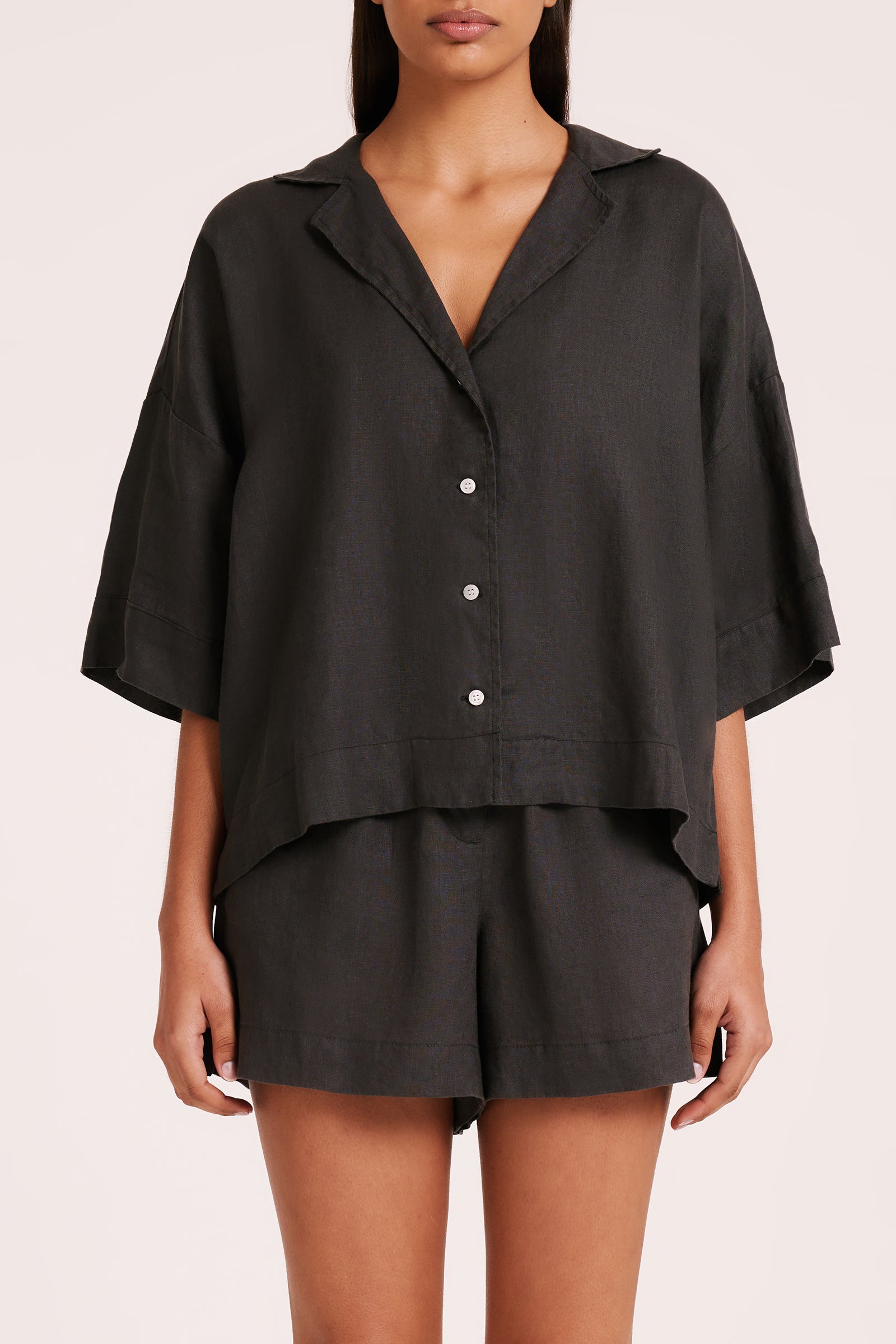 LOUNGE LINEN SHIRT