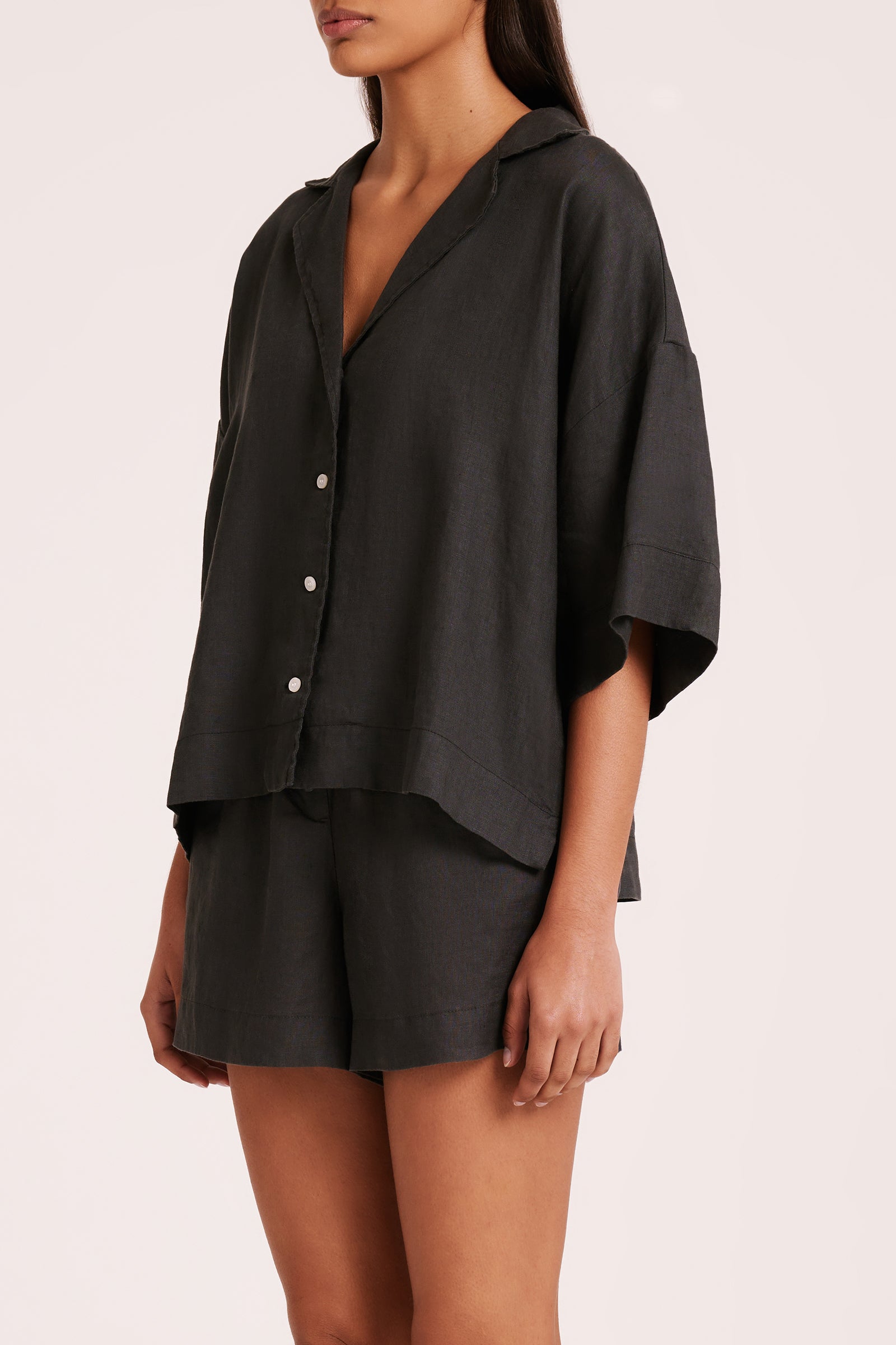 LOUNGE LINEN SHIRT