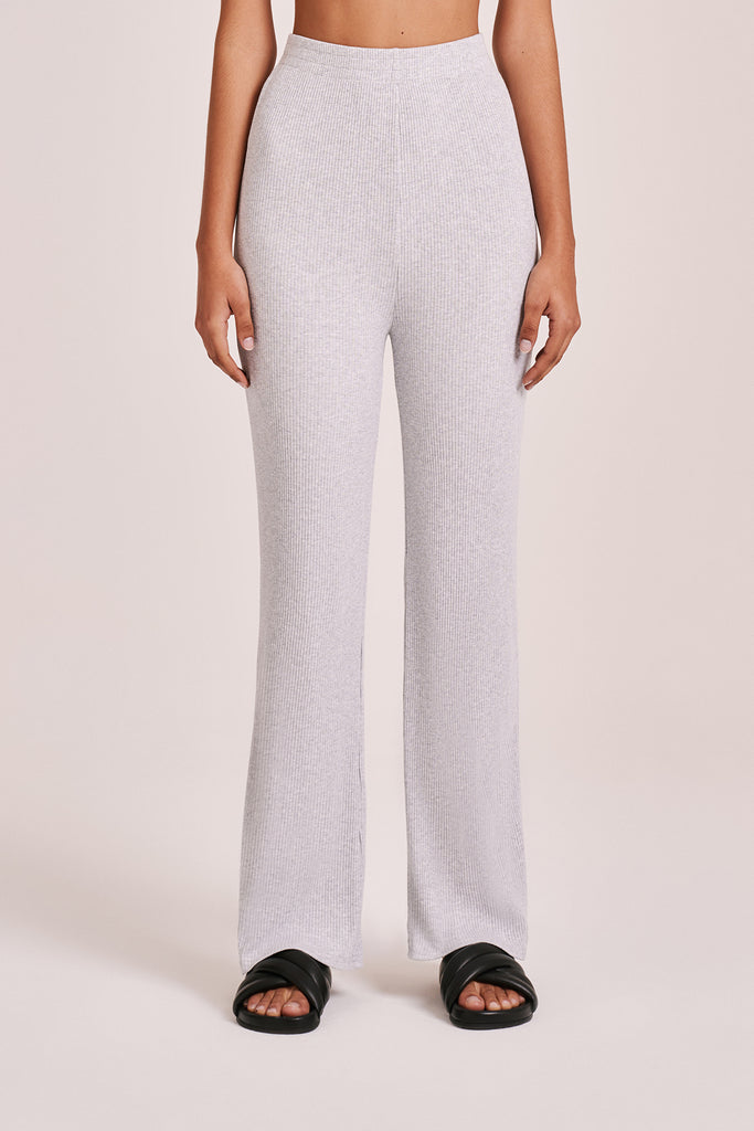 Shop Nude Lounge Ribbed Pant in Grey marle | Nude Lucy