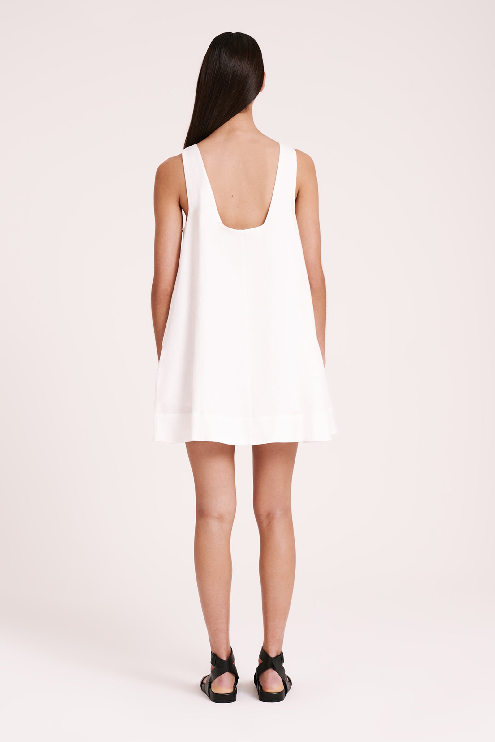 Nemi Linen Dress White 