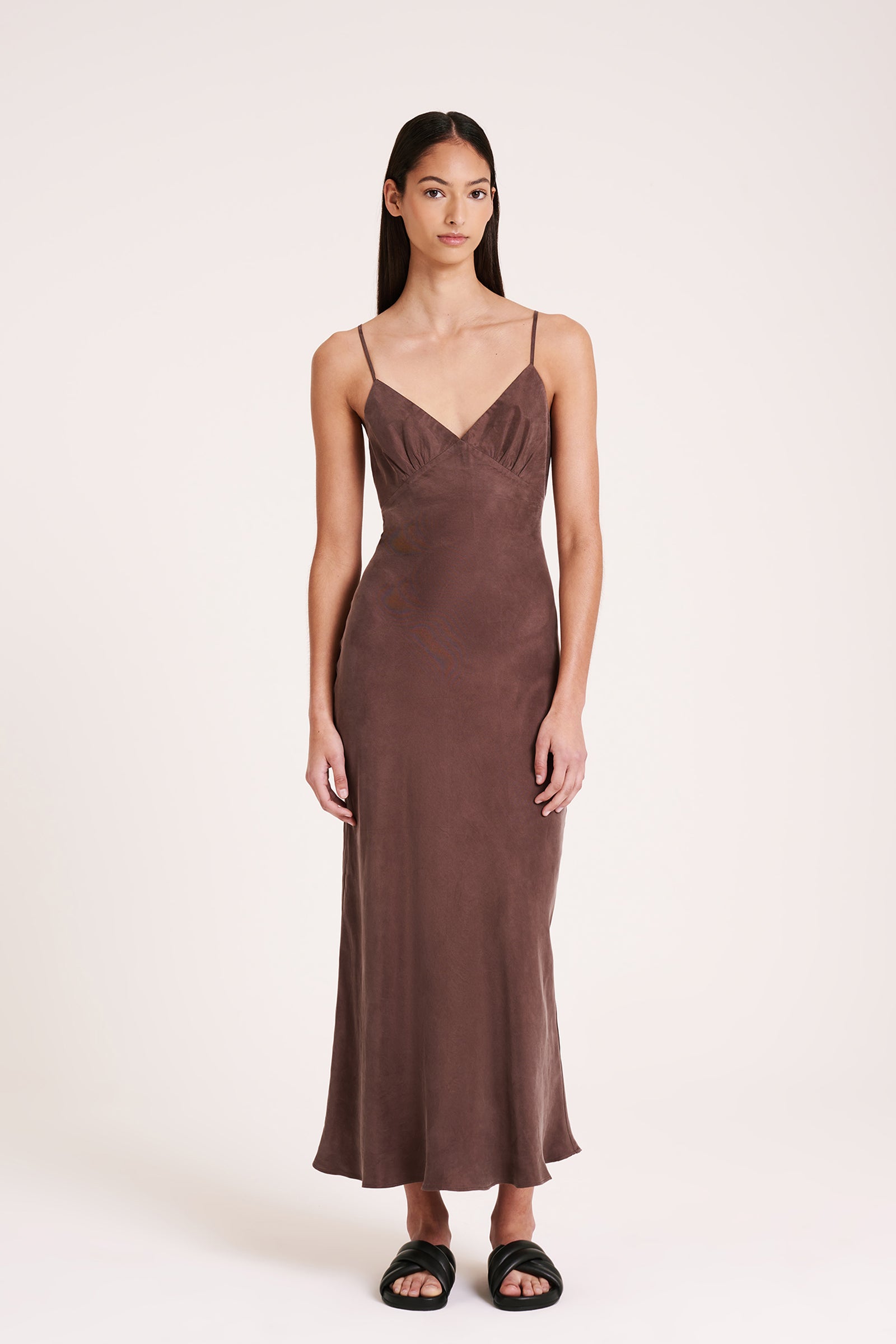 Sia Cupro Slip Dress Chico 