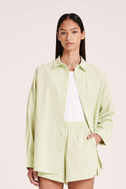 CRUZ POPLIN SHIRT-Apple