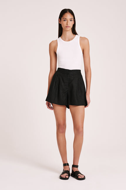 THILDA TAILORED SHORT-Black