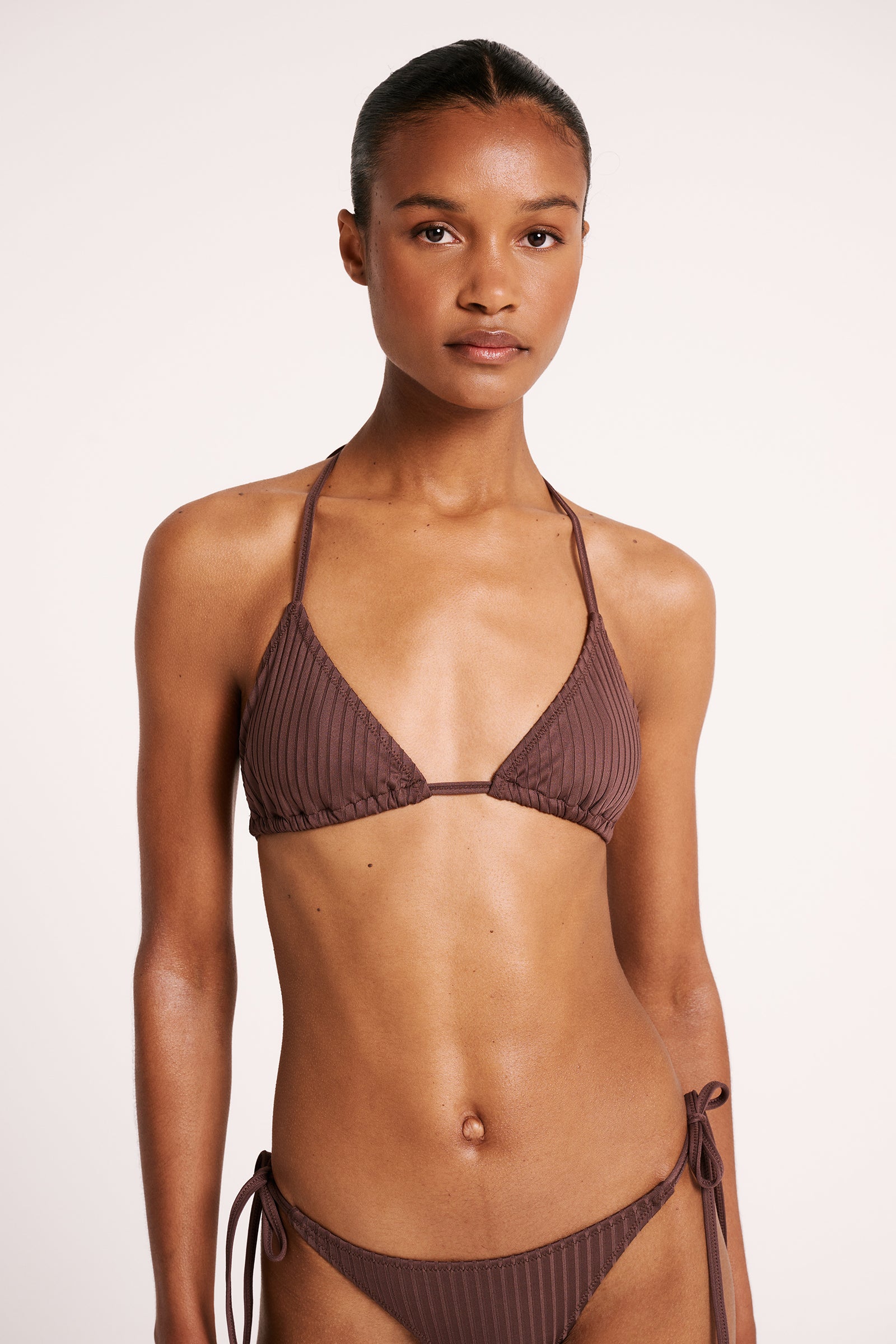 Classic Triangle Bikini Top Espresso 