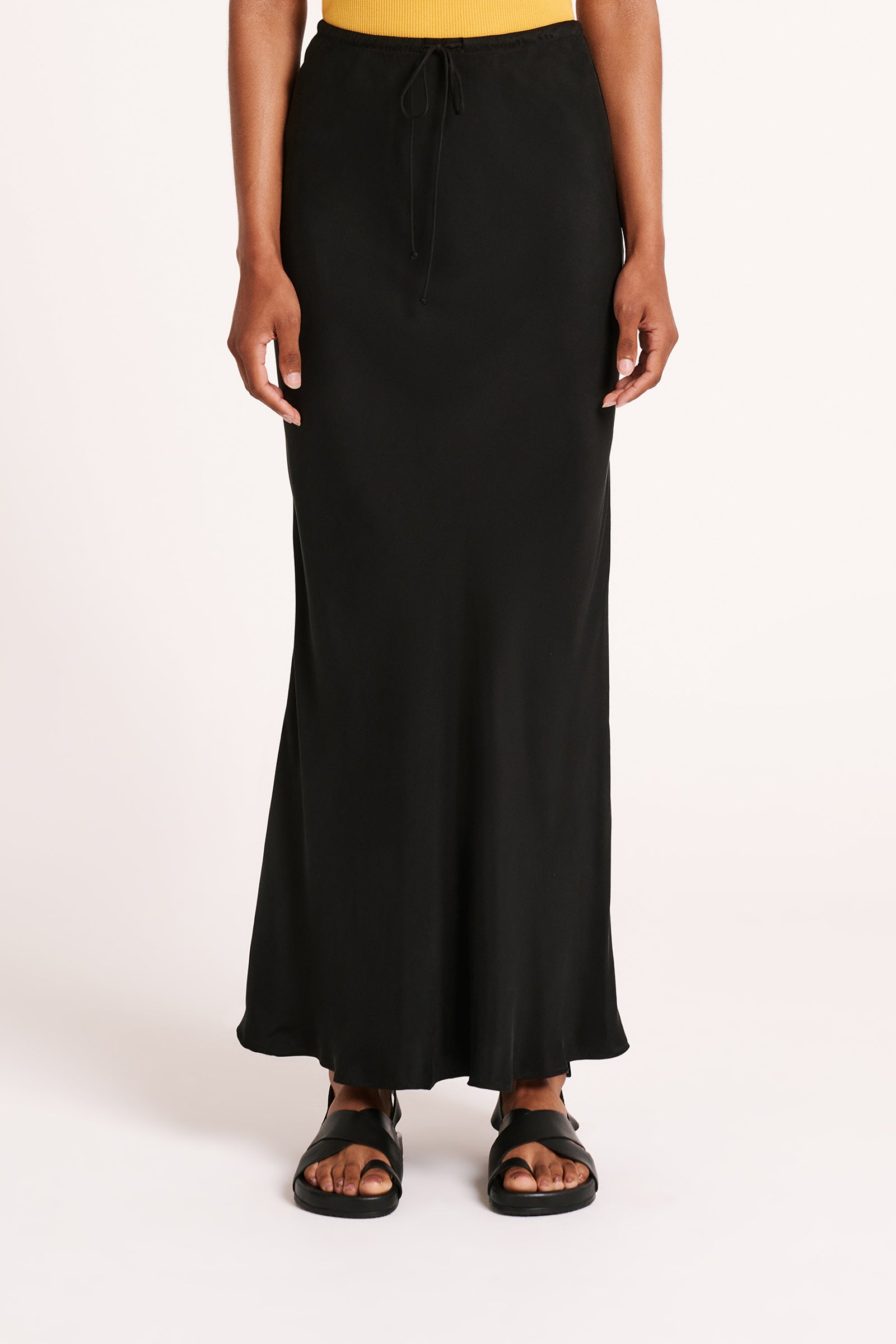 Lea Cupro Skirt Black 