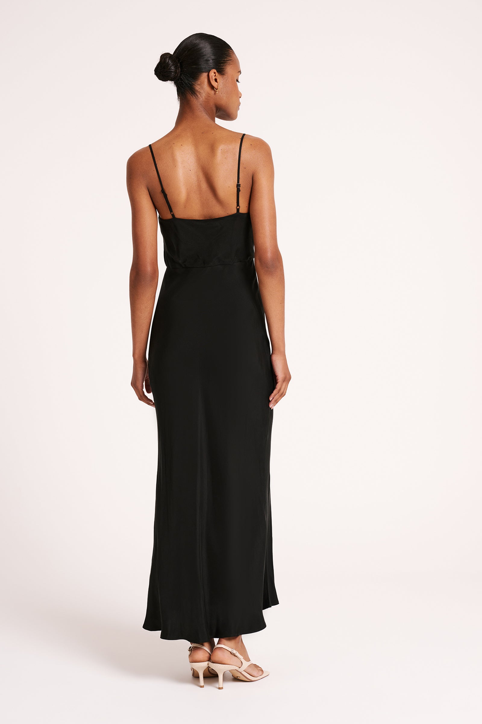 Lea Cupro Dress Black 