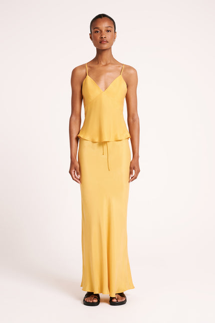LEA CUPRO SKIRT-Marigold