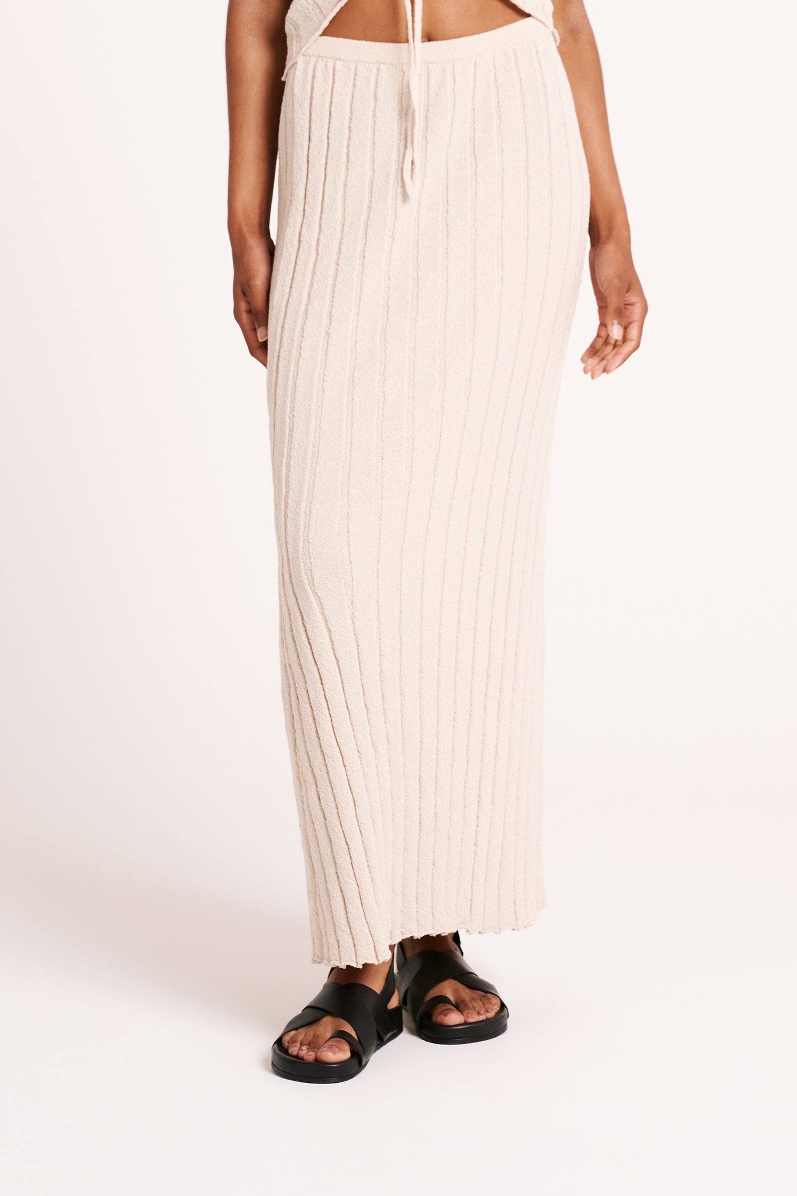 Taiyo Knit Skirt Stone 