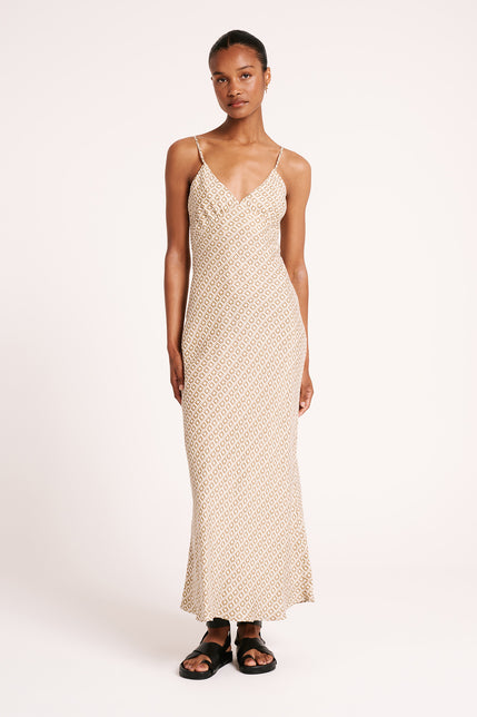 PRIYA CUPRO SLIP DRESS-Marz