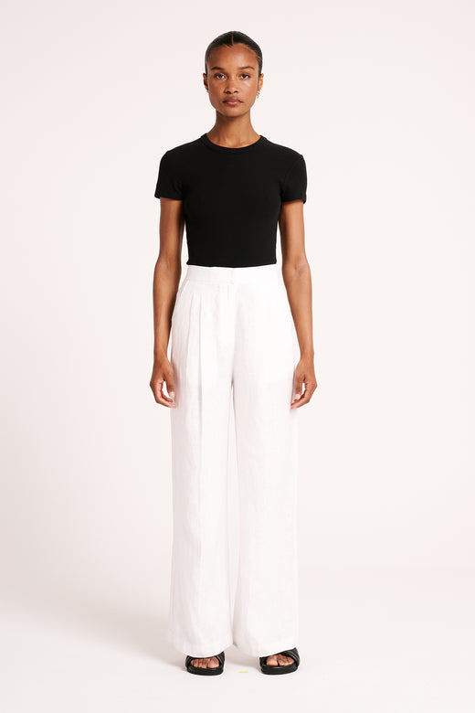 Buy white top linen pants