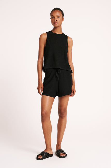 ZOZIA KNIT SHORT-Black