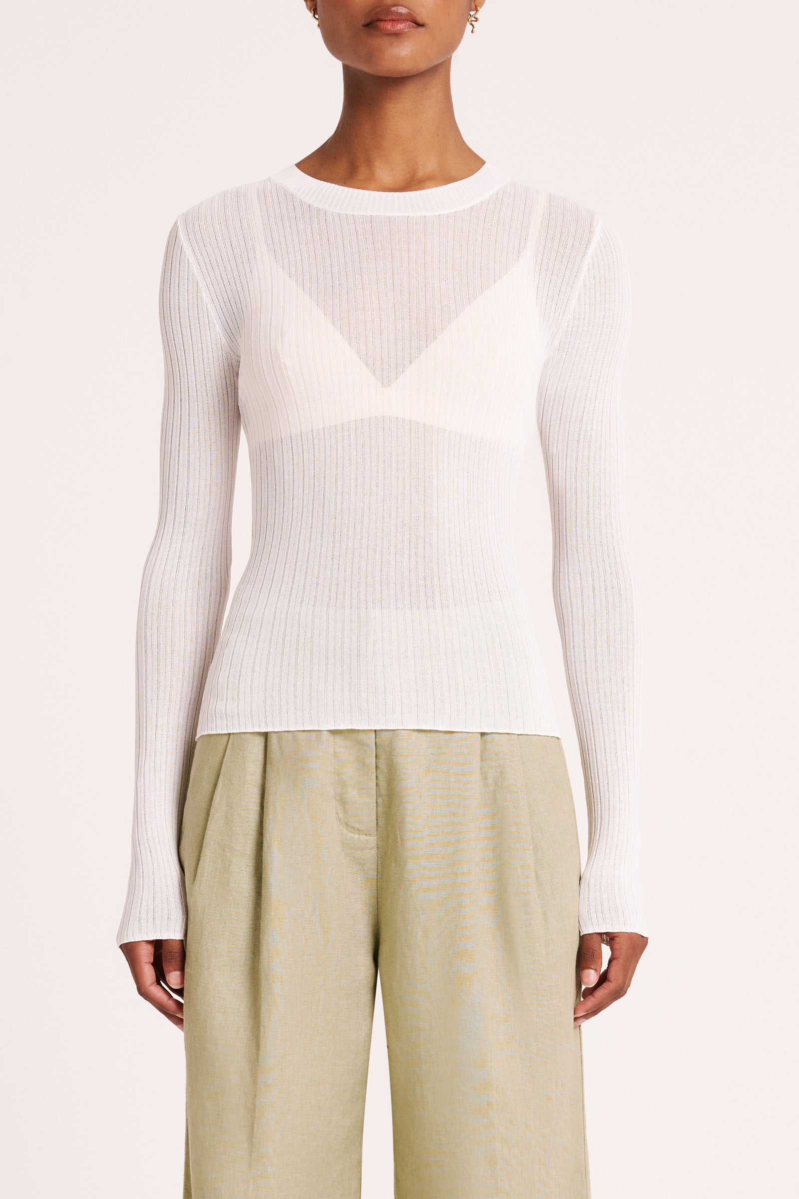 Mitra Sheer Knit Salt 