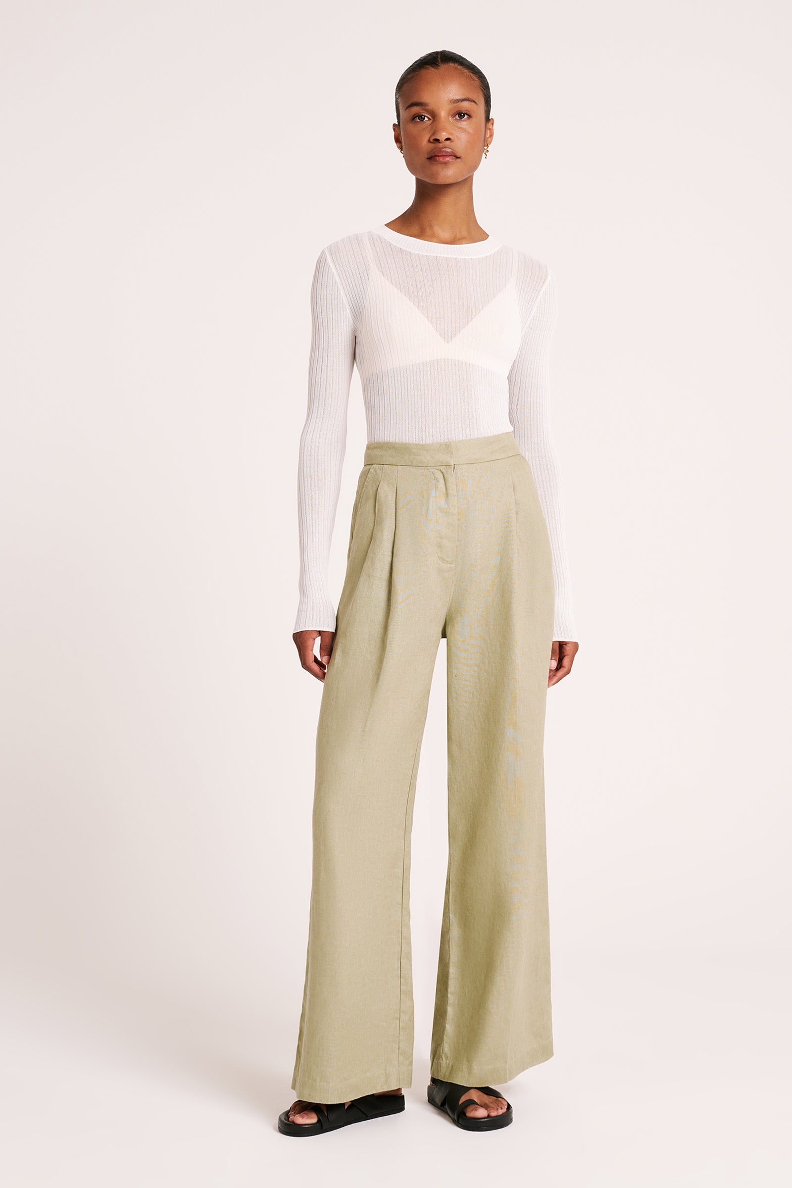 Mitra Sheer Knit Salt 